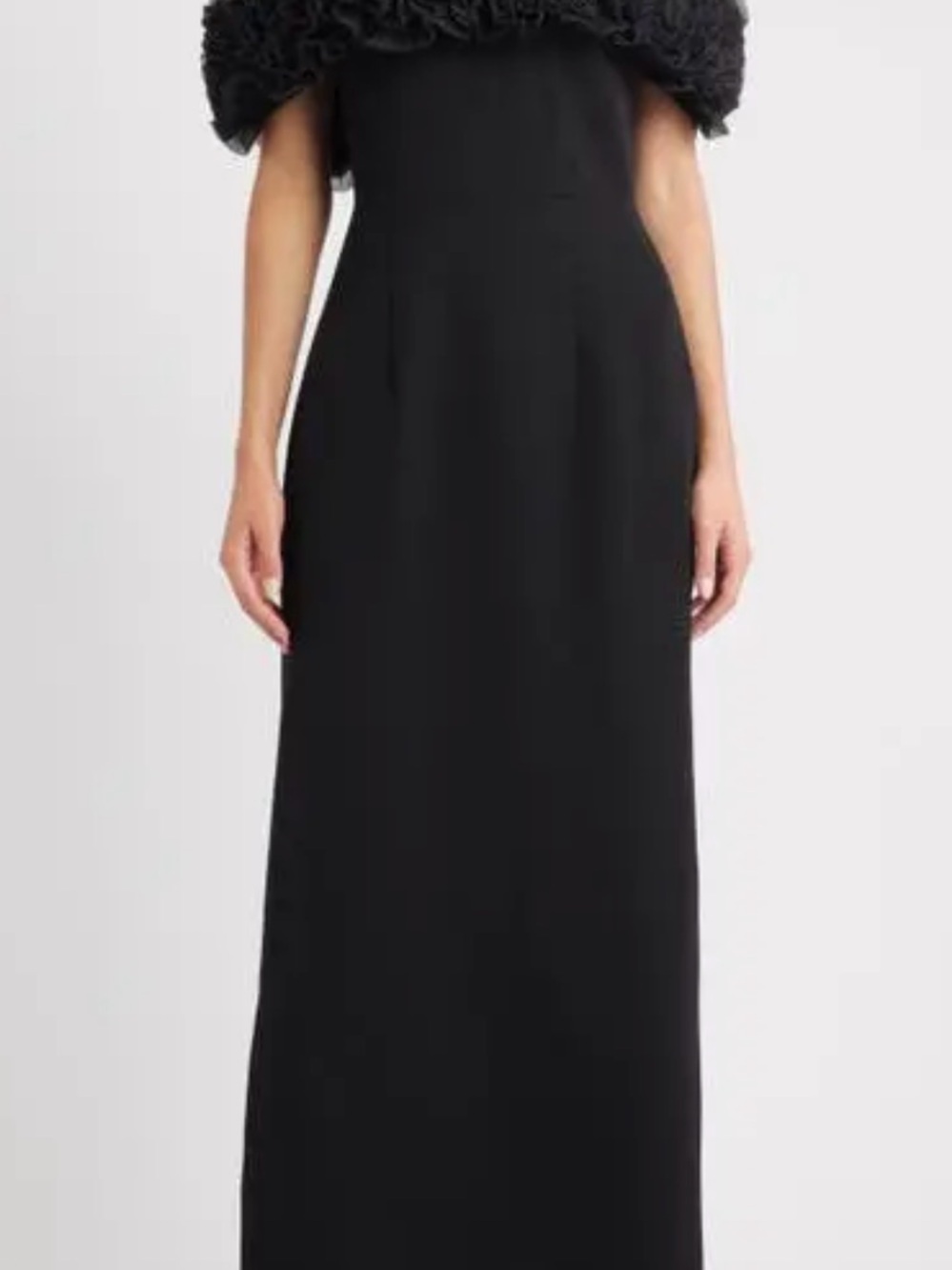Sonya Moda Florence Off-Shoulder Black  Gown